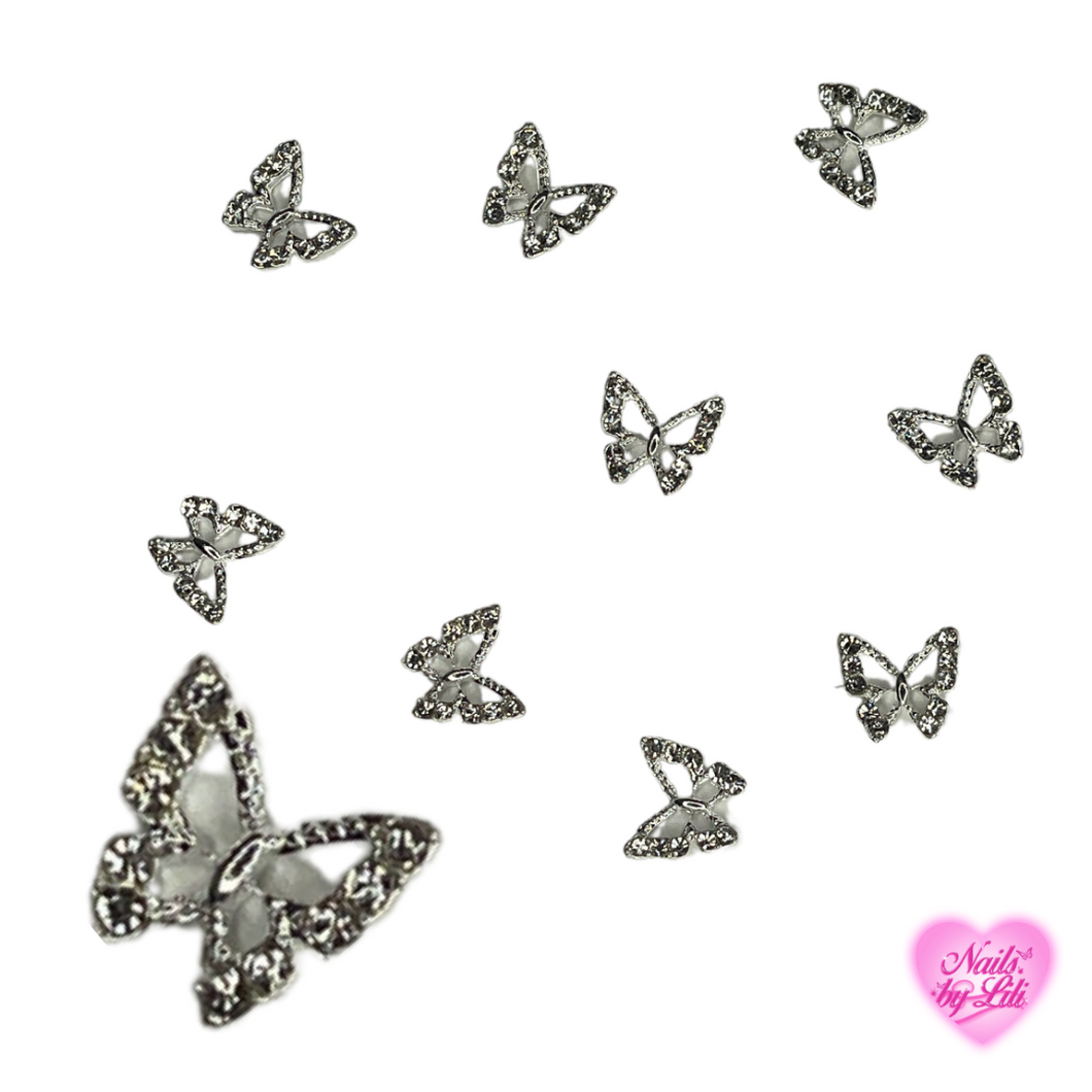 Silver butterflies