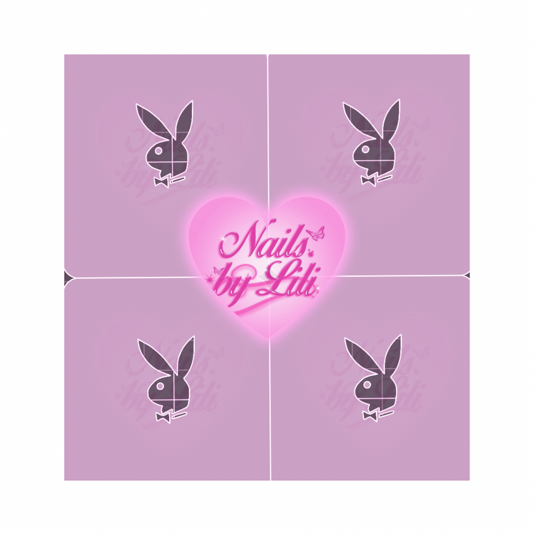 Bunny airbrush stencil