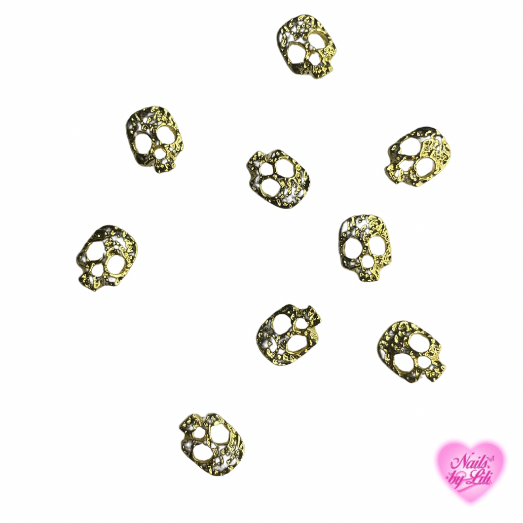 Skull charms (gold)