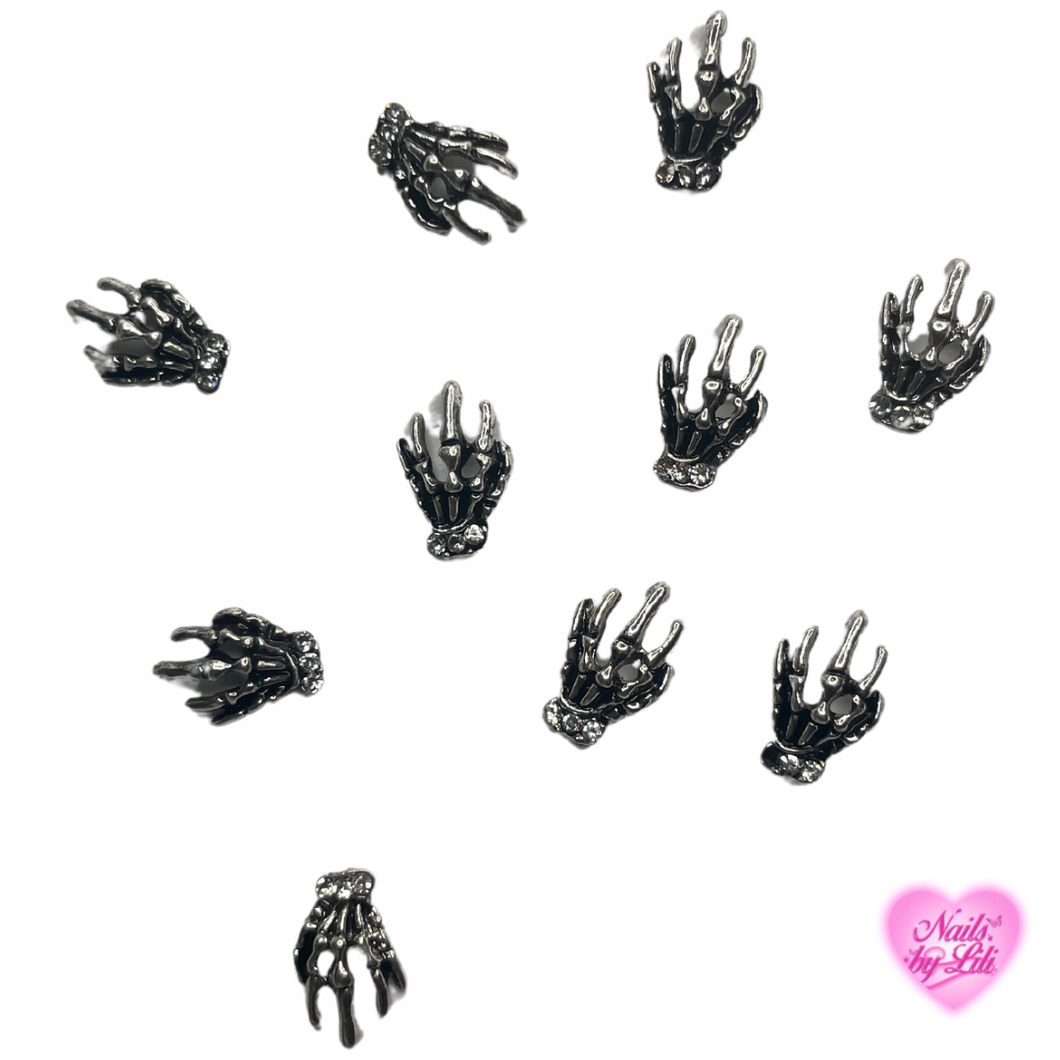 Skeleton hand charms