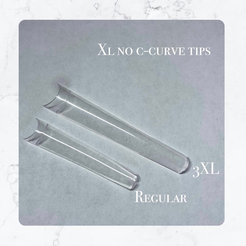 3XL No C-curve nail tips